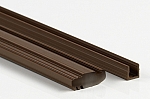 Brown Solid 3m Parting Bead and Channel (30 Lengths)