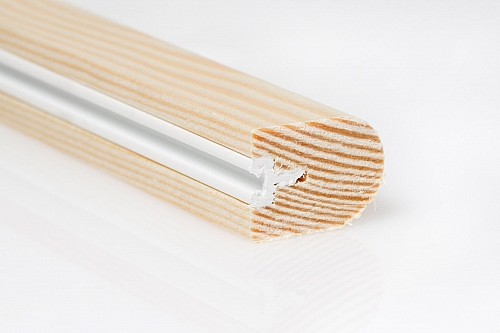 24mm x 18mm 3m Timber Staff Bead Unprimed (Single Length)
