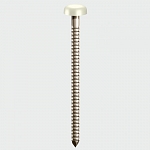 White 25mm Polymer Headed Pins (250)