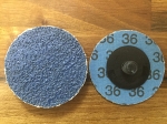 (10 Pack) 36g 50mm Ø  Siafix Sanding Discs Zirconia Alumina